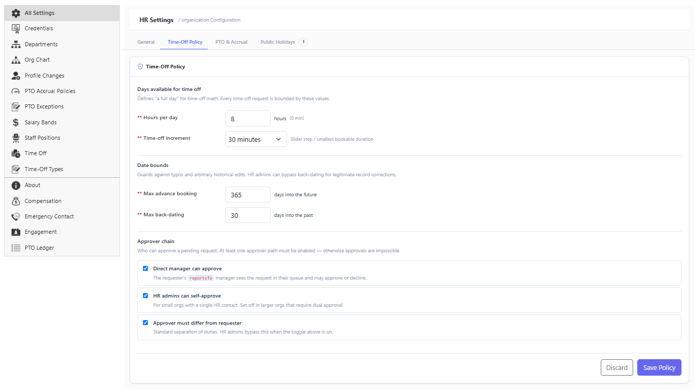 SecureCare® screenshot of feature